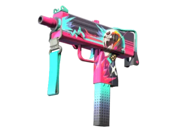StatTrak™ MAC-10 | Neon Rider (Minimal Wear)