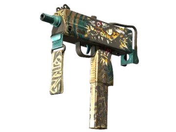 StatTrak™ MAC-10 | Cat Fight (Battle-Scarred)