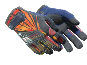 ★ Specialist Gloves | Sunburst (Well-Worn)