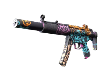 MP5-SD | Neon Squeezer (Well-Worn)