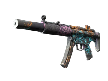 Souvenir MP5-SD | Neon Squeezer (Battle-Scarred)