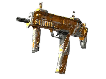 StatTrak™ MP7 | Amberline (Battle-Scarred)
