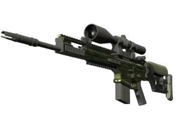 StatTrak™ SCAR-20 | Green Marine (Well-Worn)