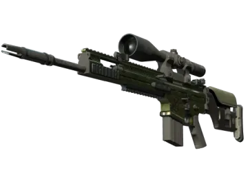 StatTrak™ SCAR-20 | Green Marine (Battle-Scarred)