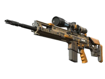 SCAR-20 | Short Ochre (Battle-Scarred)