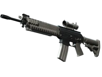 SG 553 | Damascus Steel (Battle-Scarred)