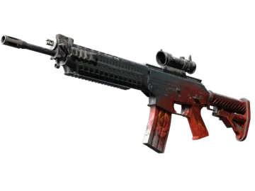 StatTrak™ SG 553 | Darkwing (Battle-Scarred)