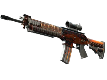 SG 553 | Tiger Moth (Battle-Scarred)