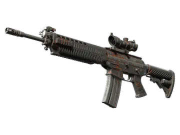 SG 553 | Basket Halftone (Battle-Scarred)