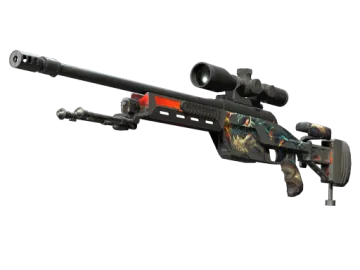 StatTrak™ SSG 08 | Dragonfire (Battle-Scarred)