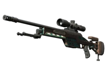 SSG 08 | Azure Glyph (Battle-Scarred)