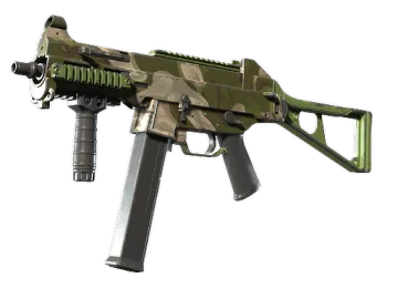 Souvenir UMP-45 | Green Swirl (Field-Tested)