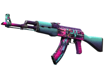 AK-47 | Neon Rider (Well-Worn)