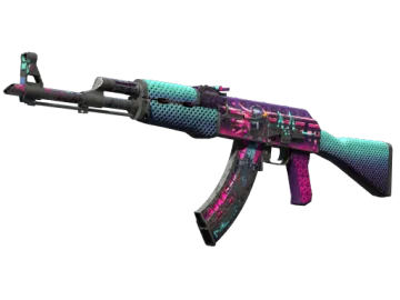 StatTrak™ AK-47 | Neon Rider (Battle-Scarred)