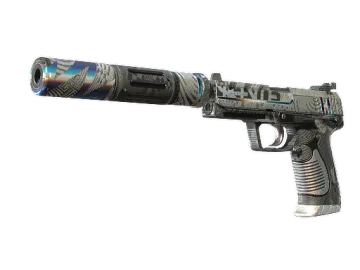 USP-S | Spiral Glitch (Well-Worn)