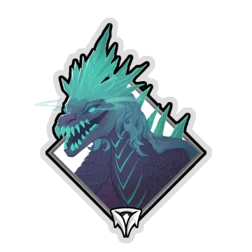 Crownfall Sticker - Winter Wyvern