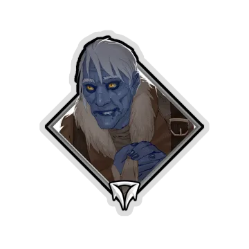 Glitter Crownfall Sticker - Nezzo the Merchant