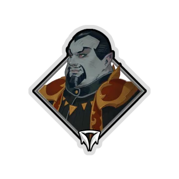Glitter Crownfall Sticker — Baron Porculescu