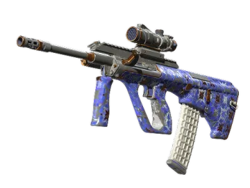 Souvenir AUG | Lapis Lazuli (Battle-Scarred)