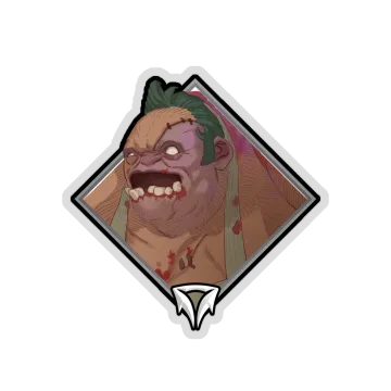 Glitter Crownfall Sticker — Pudge
