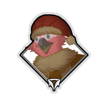 Holo Crownfall Sticker — Bakeet (Parka)