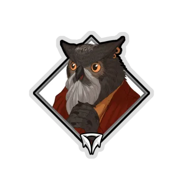 Holo Crownfall Sticker — Threebeard the Hermit