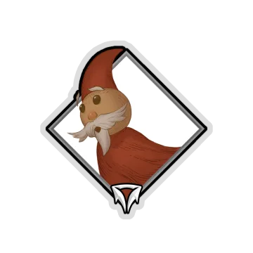 Holo Crownfall Sticker — Dolfrat the Wizard
