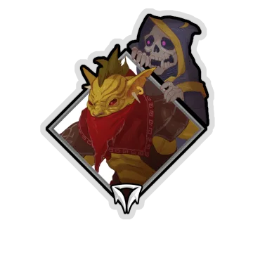 Holo Crownfall Sticker — Gondar (Skeleton)