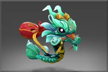 Inscribed Little Green Jade Dragon