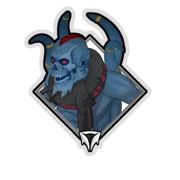 Gold Crownfall Sticker — Lich