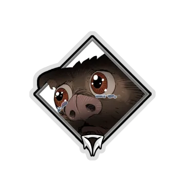 Holo Crownfall Sticker — Sad Snotty