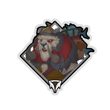 Gold Crownfall Sticker — Tusk