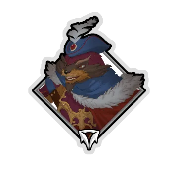 Gold Crownfall Sticker — Pangolier