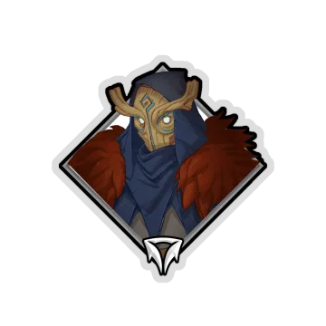 Gold Crownfall Sticker — Serina