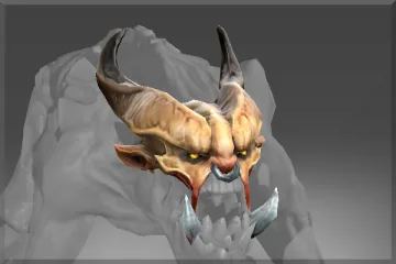 Inscribed Horned Visage of the Ravenous Fiend