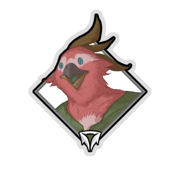 Gold Crownfall Sticker — Bakeet