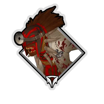 Gold Crownfall Sticker — Bloodseeker