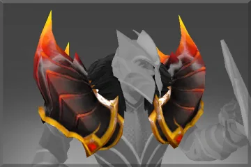 Inscribed Pauldrons of the Fire Dragon