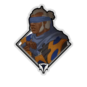 Gold Crownfall Sticker — Blind Queensguard