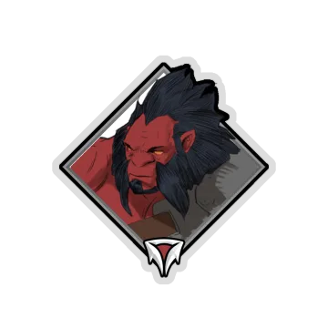 Gold Crownfall Sticker — Axe