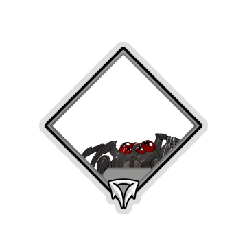 Gold Crownfall Sticker — Bibbit