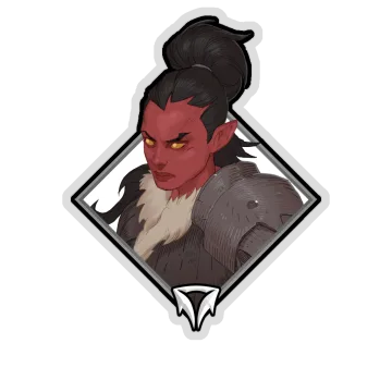 Gold Crownfall Sticker — Sorla Khan