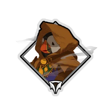 Gold Crownfall Sticker — Clortho the Strange