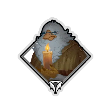 Gold Crownfall Sticker — Fassit the Candlemaker