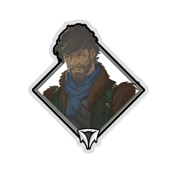 Gold Crownfall Sticker — Geraldus