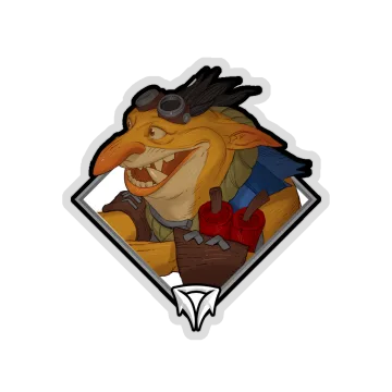 Gold Crownfall Sticker — Spleen