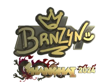 Sticker | brnz4n (Gold) | Shanghai 2024
