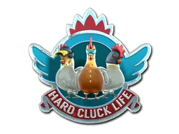 Sticker | Hard Cluck Life (Foil)