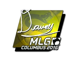 Sticker | DAVEY (Foil) | MLG Columbus 2016