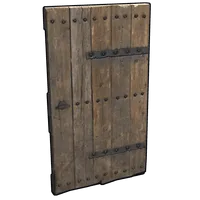 Riveted Wooden Door